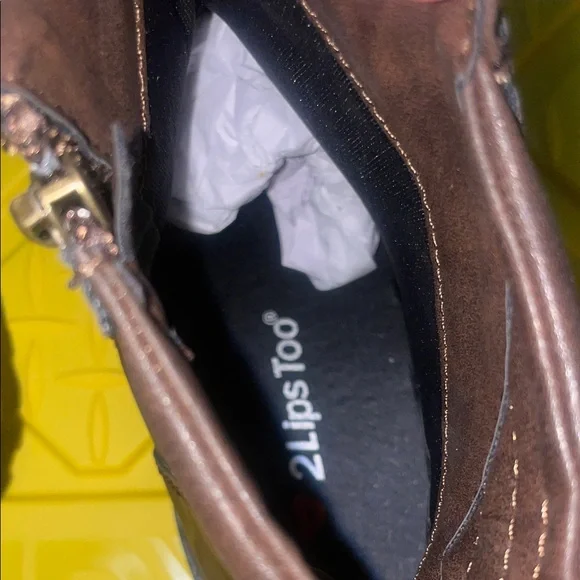 2 Lips Too Dark Brown Combat Boots - Picture 7 of 8